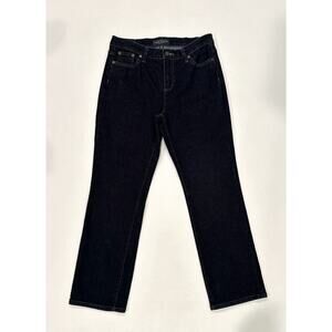 LRL Lauren Ralph Lauren Classic Straight Denim Blue Jeans Women's 10P Petite